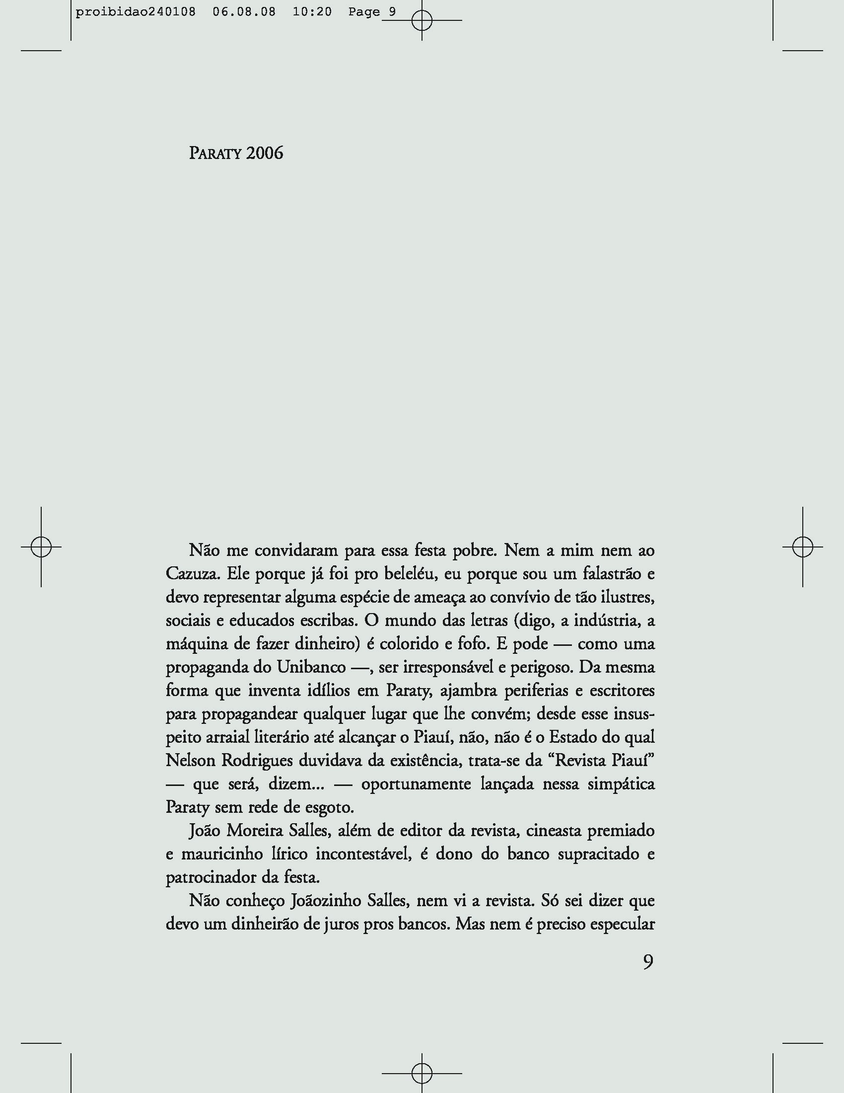 First page of Paraty 2006