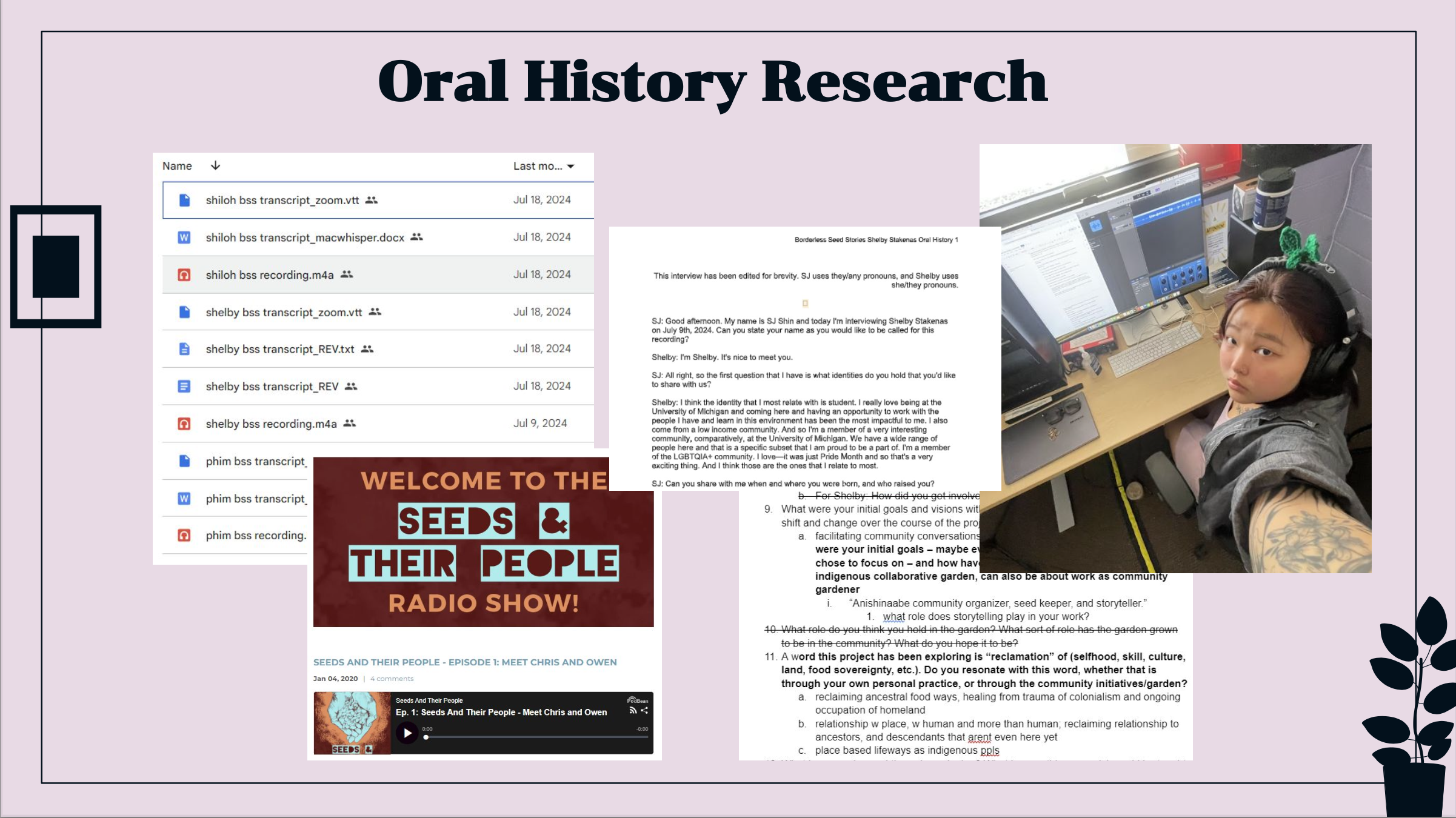 Image explaining oral history research