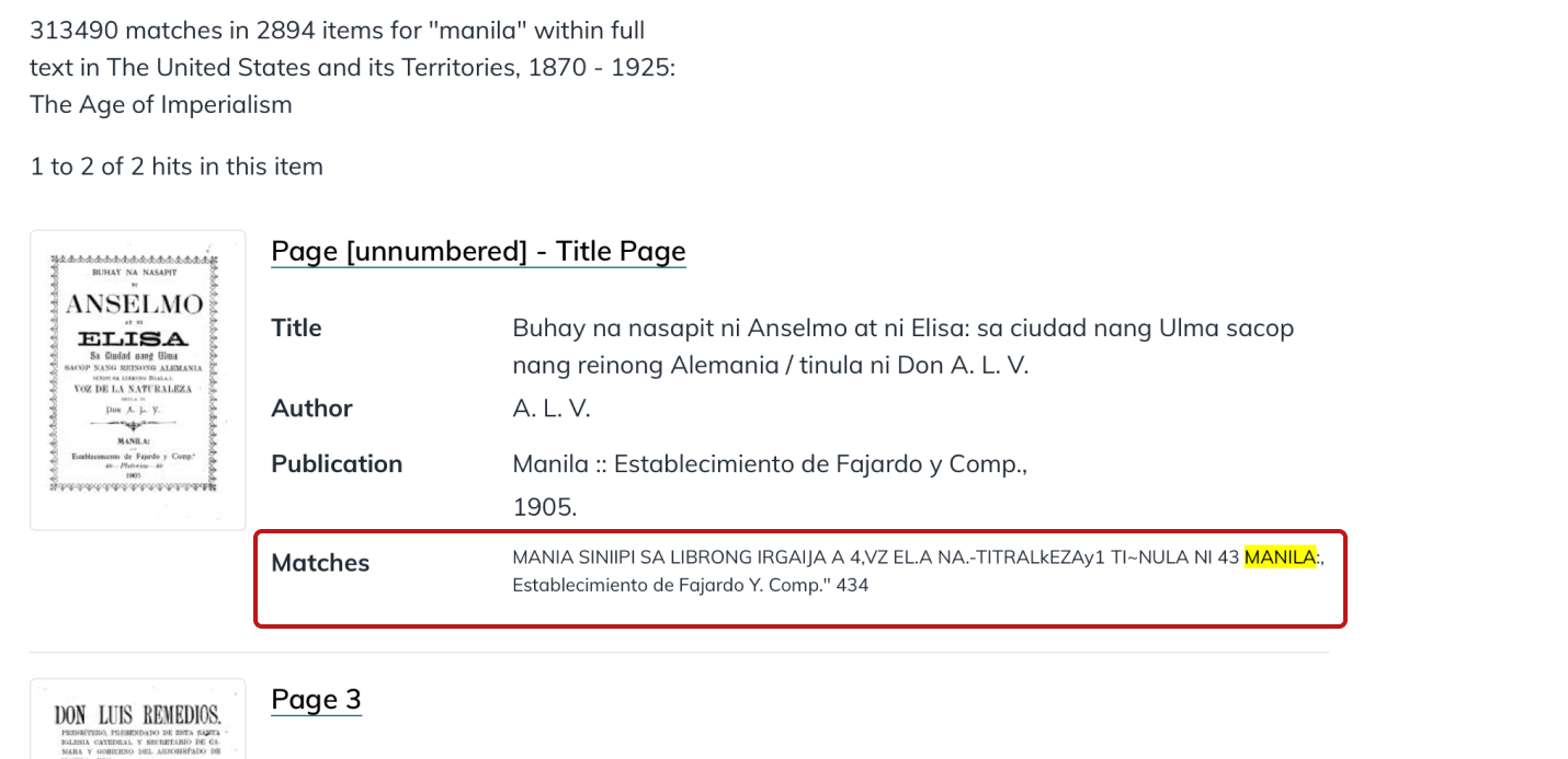 After: Snippets are added to item search results. The highlighted matches give users a preview of the nature of the content, helping them decide if it’s useful. 