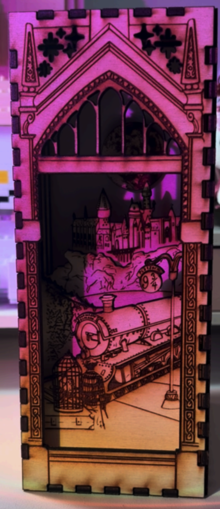 Harry Potter Book Nook Front View
