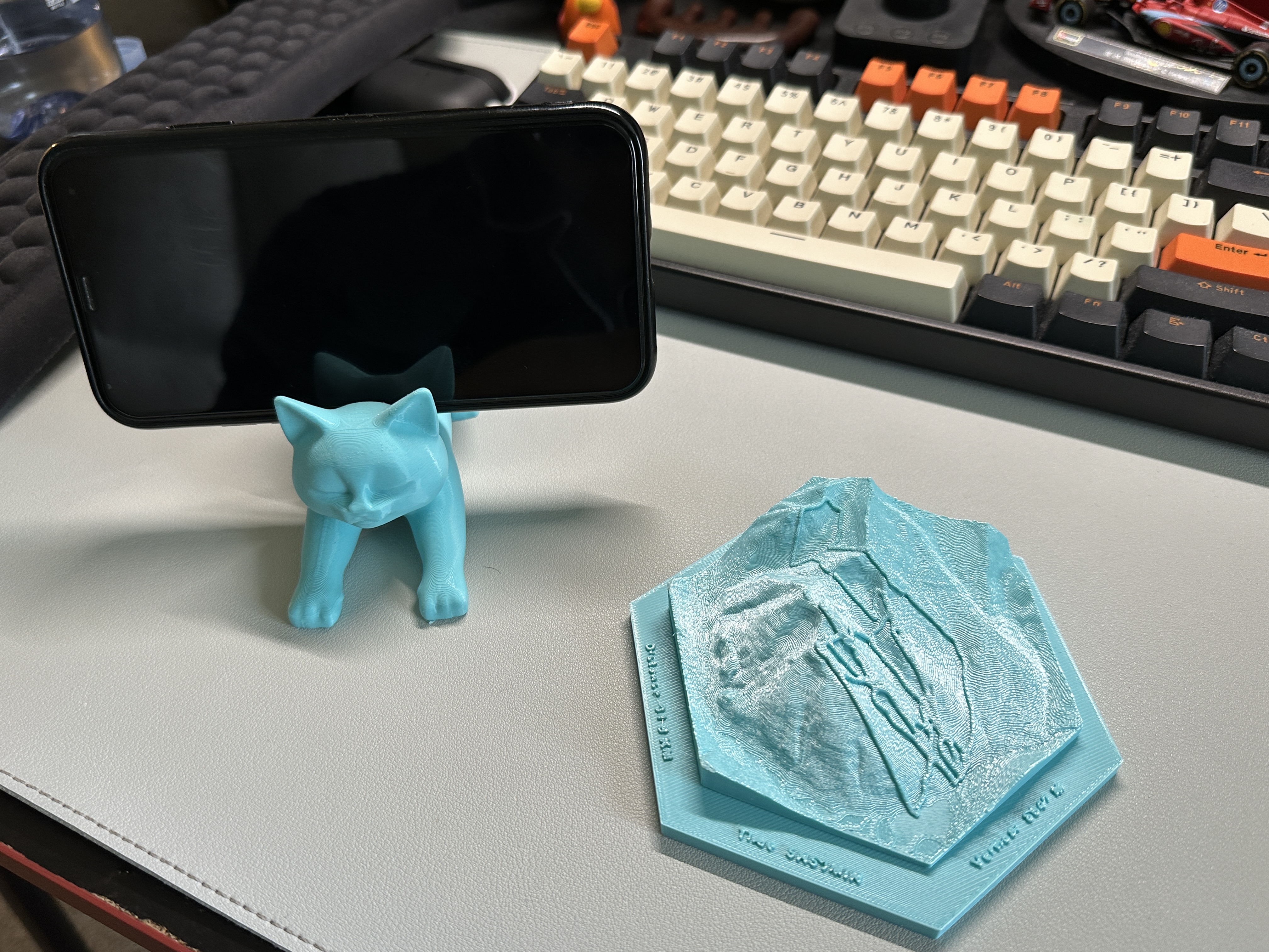 3D Printed Cat Stand & Snowboard Trail Model