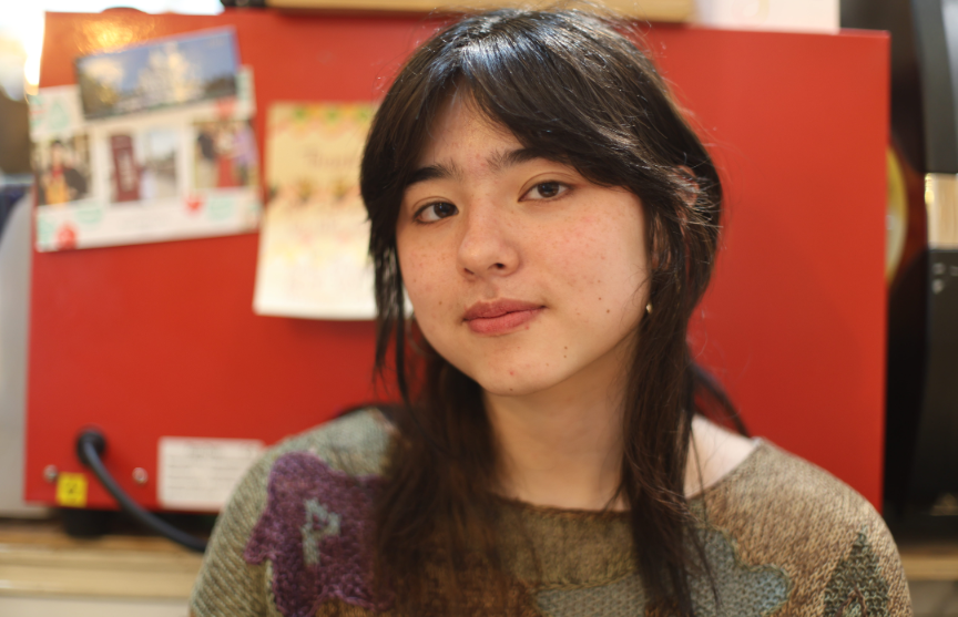 A picture of a library student employee, Fiona