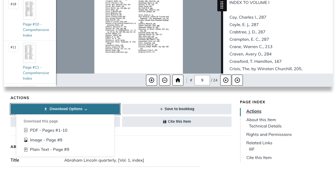 Dropdown selected to show request of download of 10 pages of the text.
