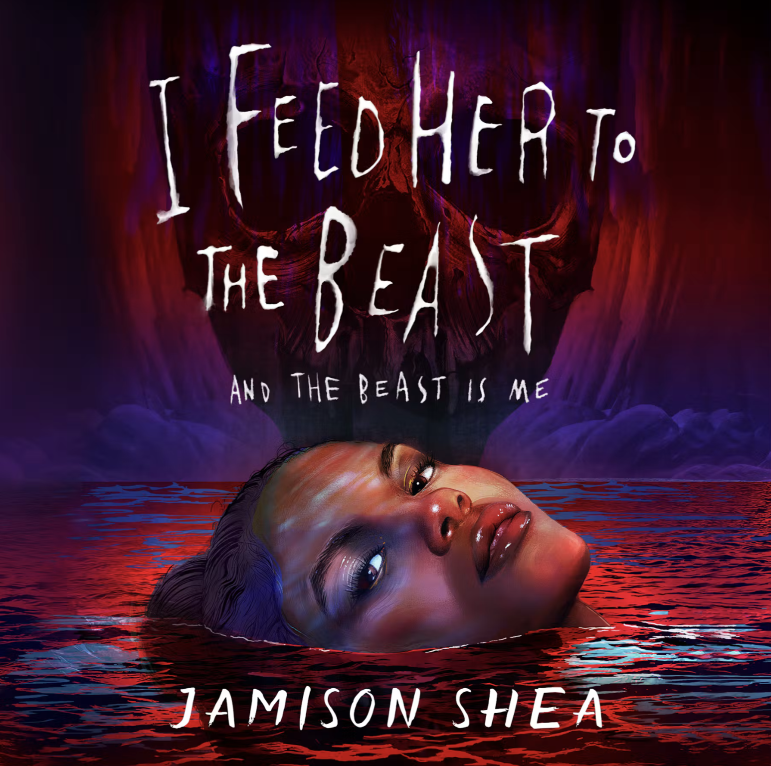 Cover art shows a Black woman's head rises from purple and red lit water with floating skull behind.