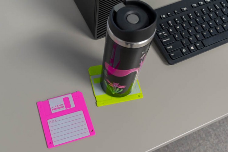 Floppy drive coasters 