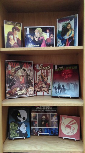 Vampire comics display