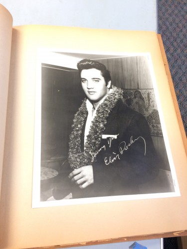 Autographed photo of Elvis Presley