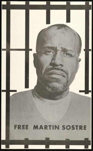 image of a Black man in prison attire with prison bars around