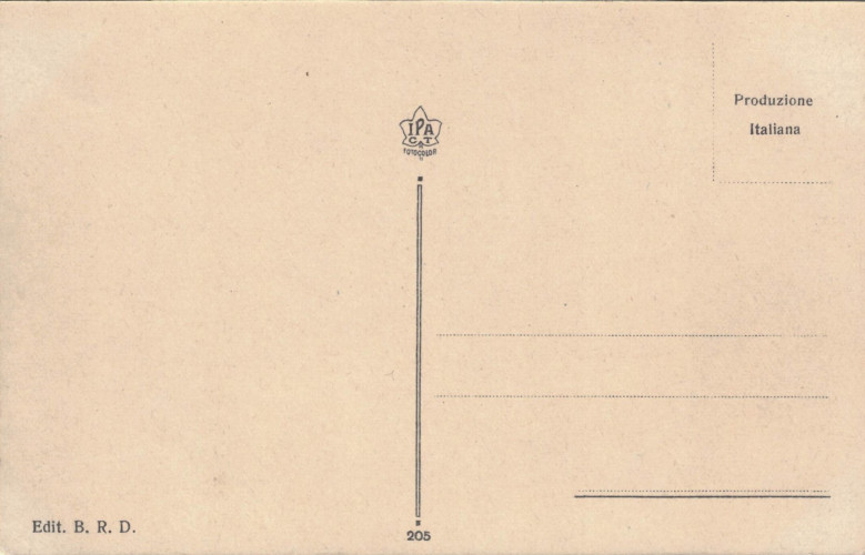 Verso of postcard