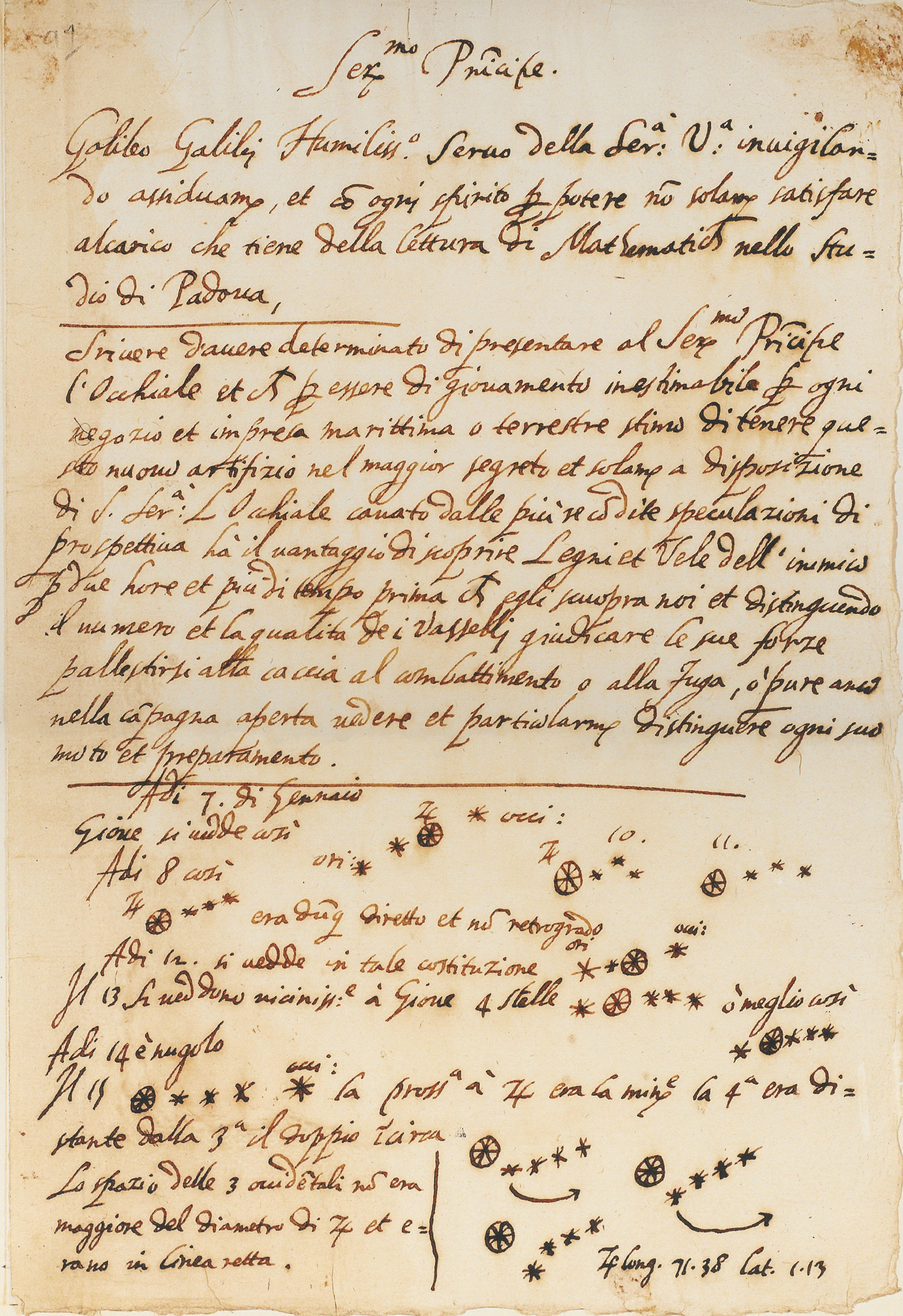 Image of Galileo Manuscript 