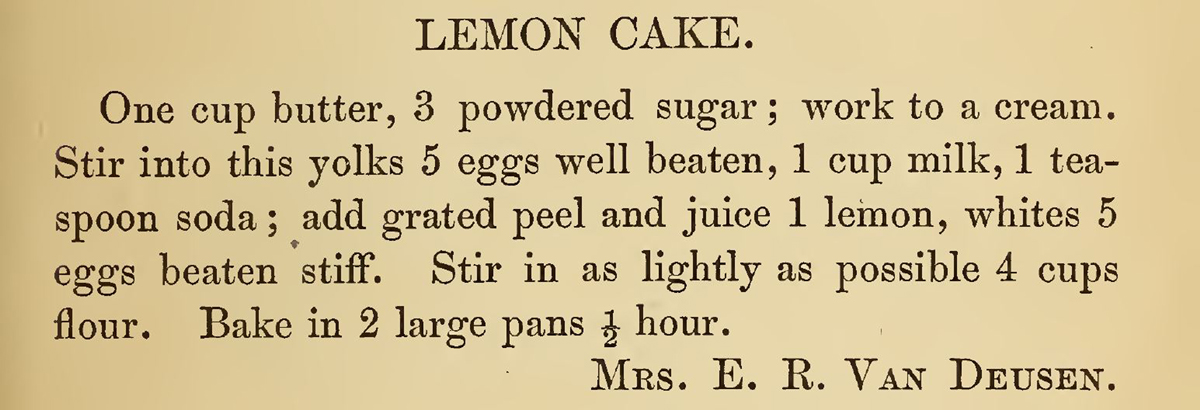 Lemon Cake recipe from the book