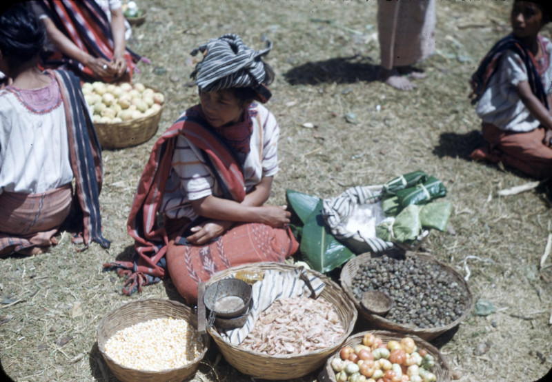 Photo of a woman at a market in Guatemala