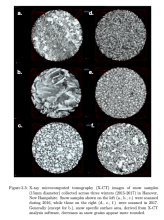 Magnified images of snow using micro-computed tomography