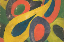 An abstract painting by U-M Professor Rudolph Arnheim