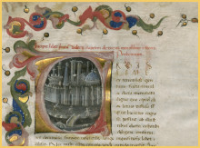 Historiated initial letter from Valerius Maximus' Factorum ac dictorum memorabilium libri IX. Italy. 15th c. Parchment, 126 fols. Fol. 5r