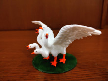 A picture of 3D printed goose