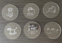 Coasters with Cat Designs