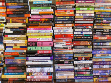 Image of stacks of books.
