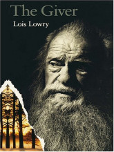Book cover with a black and white photograph of an old man against a dark background. In the corner is a sepia tone image of trees.