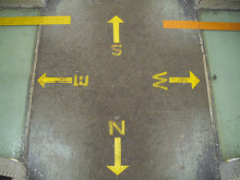 Directional Lines on the Floor of Hatcher Library