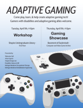 Adaptive gaming workshops poster