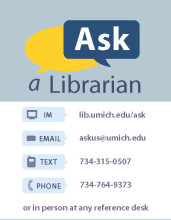 Ask a Librarian service contact methods: IM, email, text, phone