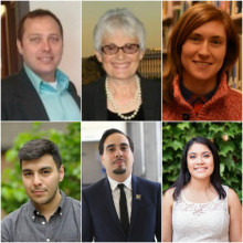 From top-left to right, Jeff Witt, Anna Schnitzer, Stephanie Rosen From bottom-left to right, Jesus Espinoza, Edras Rodriguez-Torres, Sheila Garcia