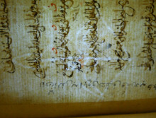 Bow and arrow watermark in Isl. Ms. 78 p.38