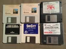 Games on floppy disk