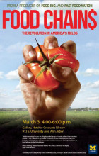 Poster for Screening Event: Food Chains documentary