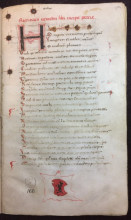 Folio 1r from Horace (65-8 BC). Ars Poetica & Epistulae. Parchment. Italy. 15th c.