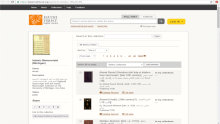 View of the Islamic Manuscripts Michigan collection page in the Hathi Trust Digital Library