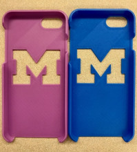 3D Printed Phone Case in Two Colors