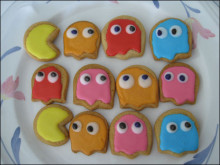 Pacman sugar cookies