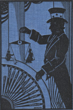 Book Cover with an image of Uncle Sam weighing a man and a woman in an old-fashioned scale.
