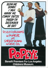 Invitation to the premiere of the film Popeye (1980)