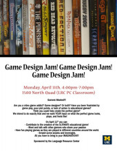 Game Design Jam Poster