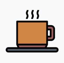 steaming coffee cup