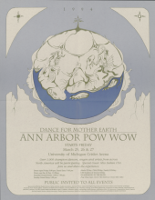 Dance for Mother Earth Powwow program art from 1994