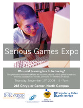 Serious games expo poster