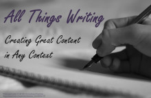 All Things Writing sign
